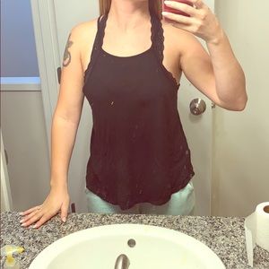 Black tank top